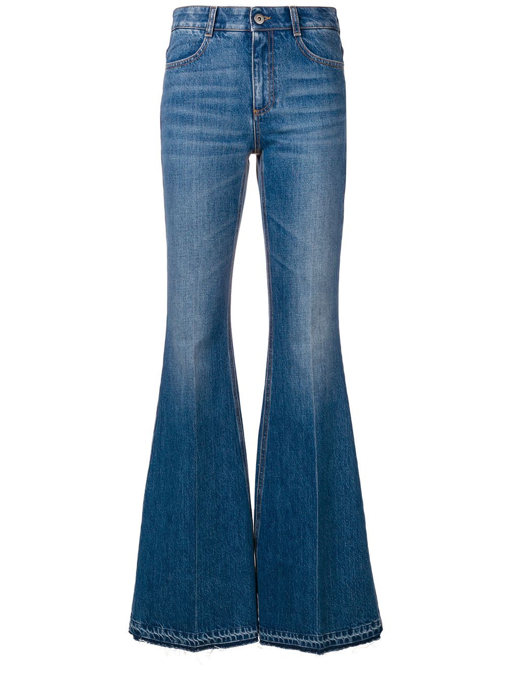 Stella McCartney flared high-waisted jeans - Blue | FarFetch US