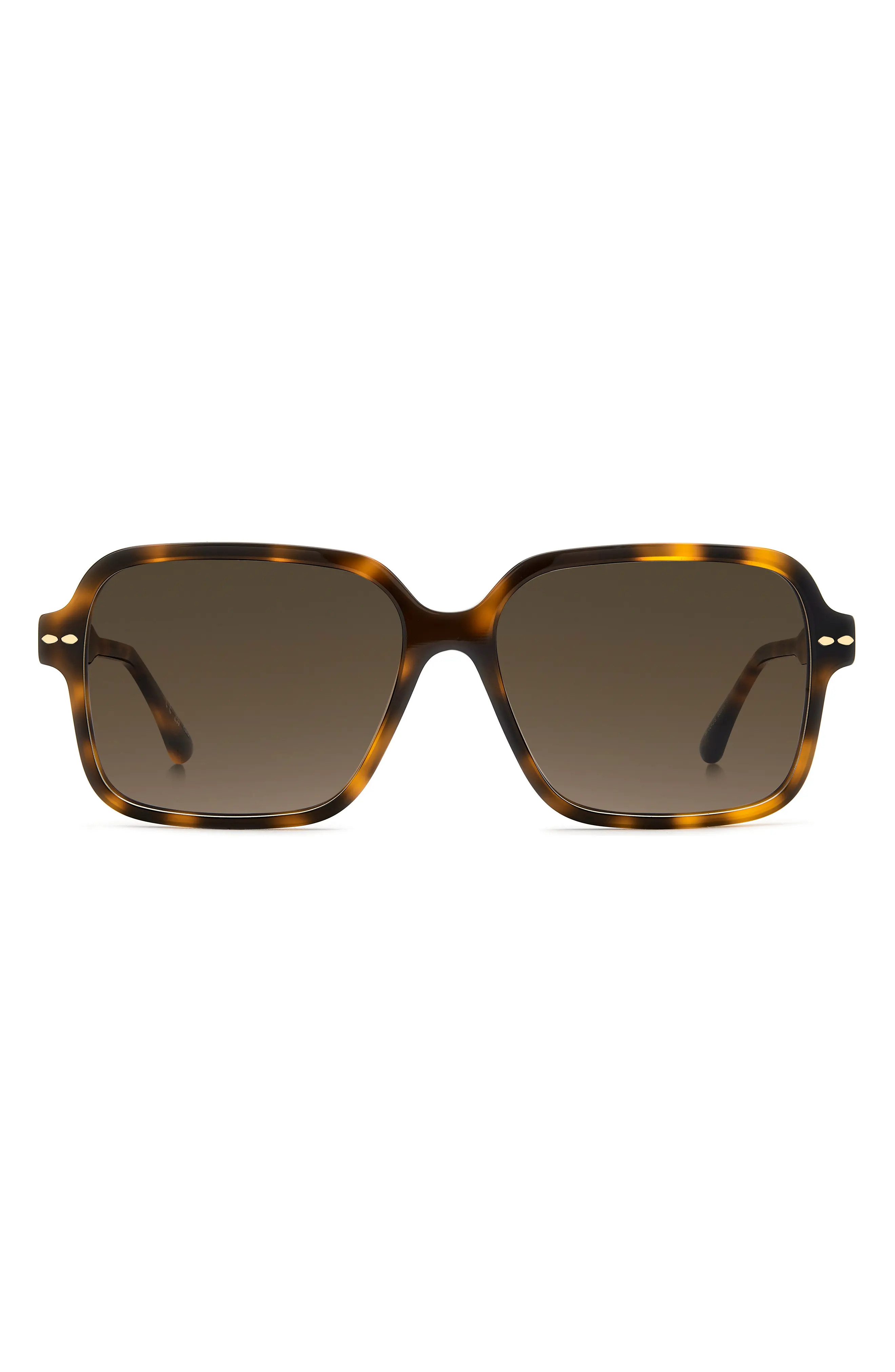 57mm Gradient Rectangular Sunglasses (Women) | Nordstrom | Nordstrom