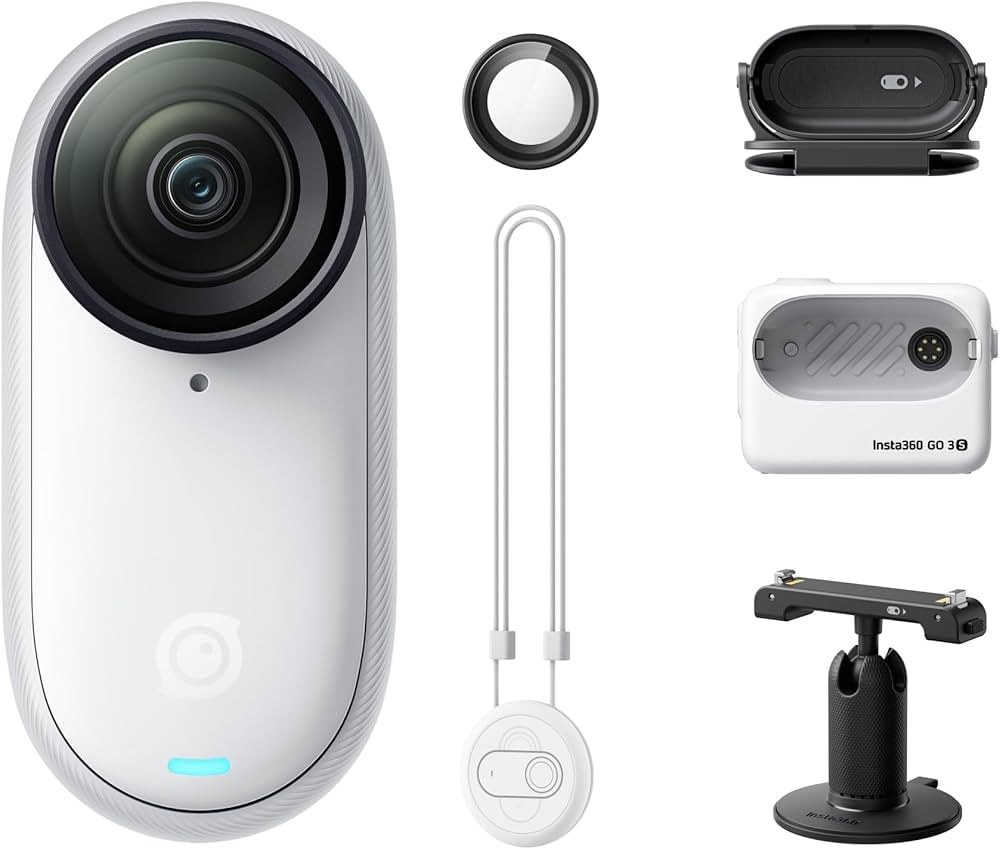 Insta360 GO 3S - 128 GB White 4K Tiny Portable Vlogging Camera, Hands-Free POVs, Mount Anywhere, ... | Amazon (US)