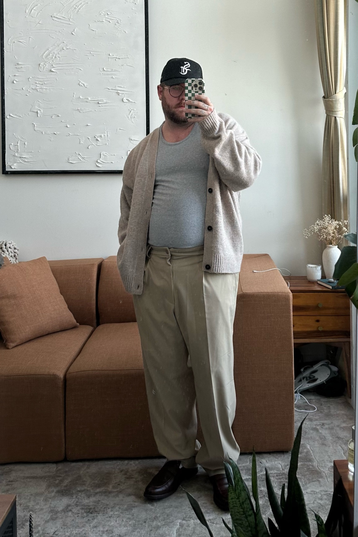 Classic and cream, pleated trouser and a cardigan. Comfortable old money 

#LTKmens #LTKmidsize #LTKcanada