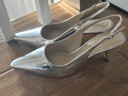 These heels are super comfortable! I sized up 1/2 and they are perfection. Cute with cropped jeans, trouser pants, maxi skirts. You name it!! Metallic silver kitten heels 


#LTKplussize #LTKover40 #LTKshoecrush
