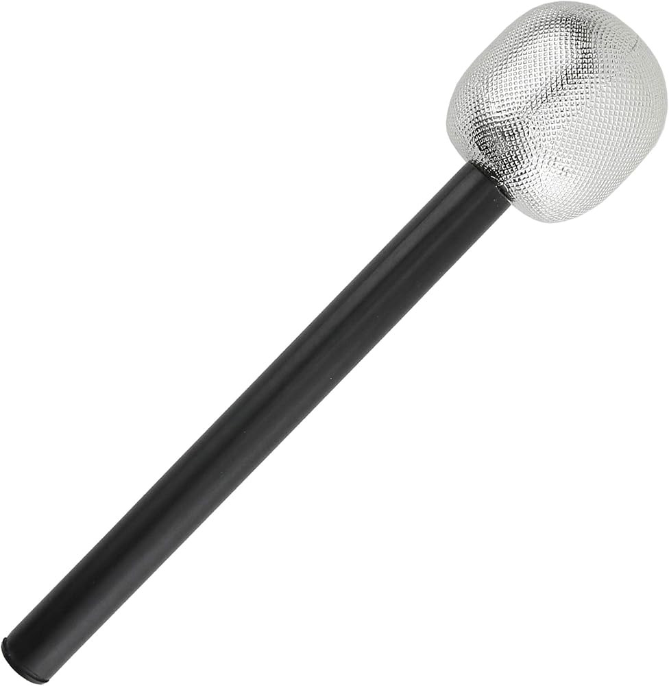 Stage Mic Costume Prop - Rock Star Toy Microphone Party Favor Decorative Props Costume Accessory ... | Amazon (US)