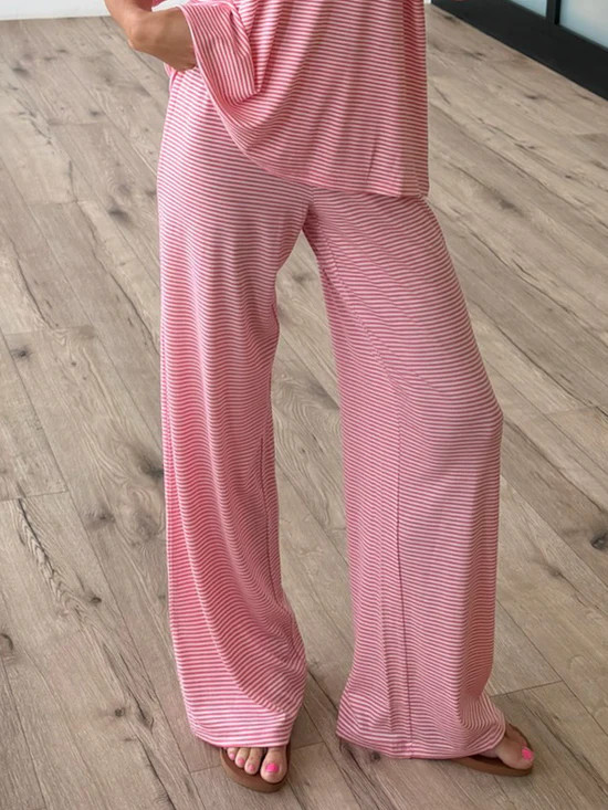 On Repeat Stripe Lounge Pants | Bubblegum | RESTOCK | Shop Talulah