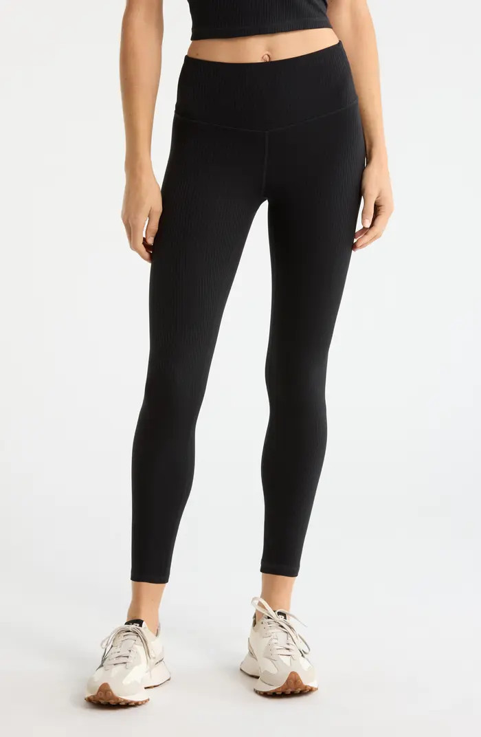 Thrive Rib High Waist 7/8 Leggings | Nordstrom
