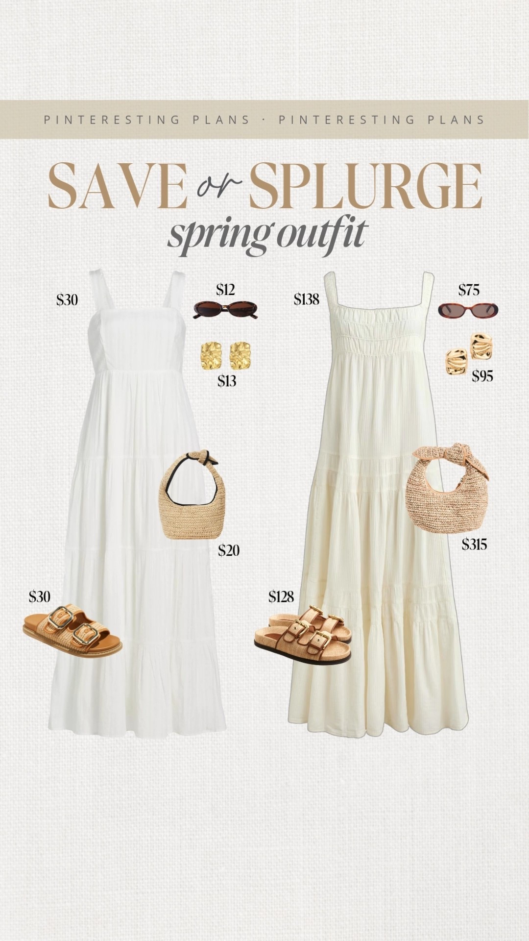 Save or splurge 🙌🏻🙌🏻 spring outfit 

Sundress, spring style, spring fashion, Easter, dress, purse, sandals, sunglasses, earrings, neutral colors, neutral dress, neutral outfit 

#LTKStyleTip #LTKFindsUnder100 #LTKSeasonal