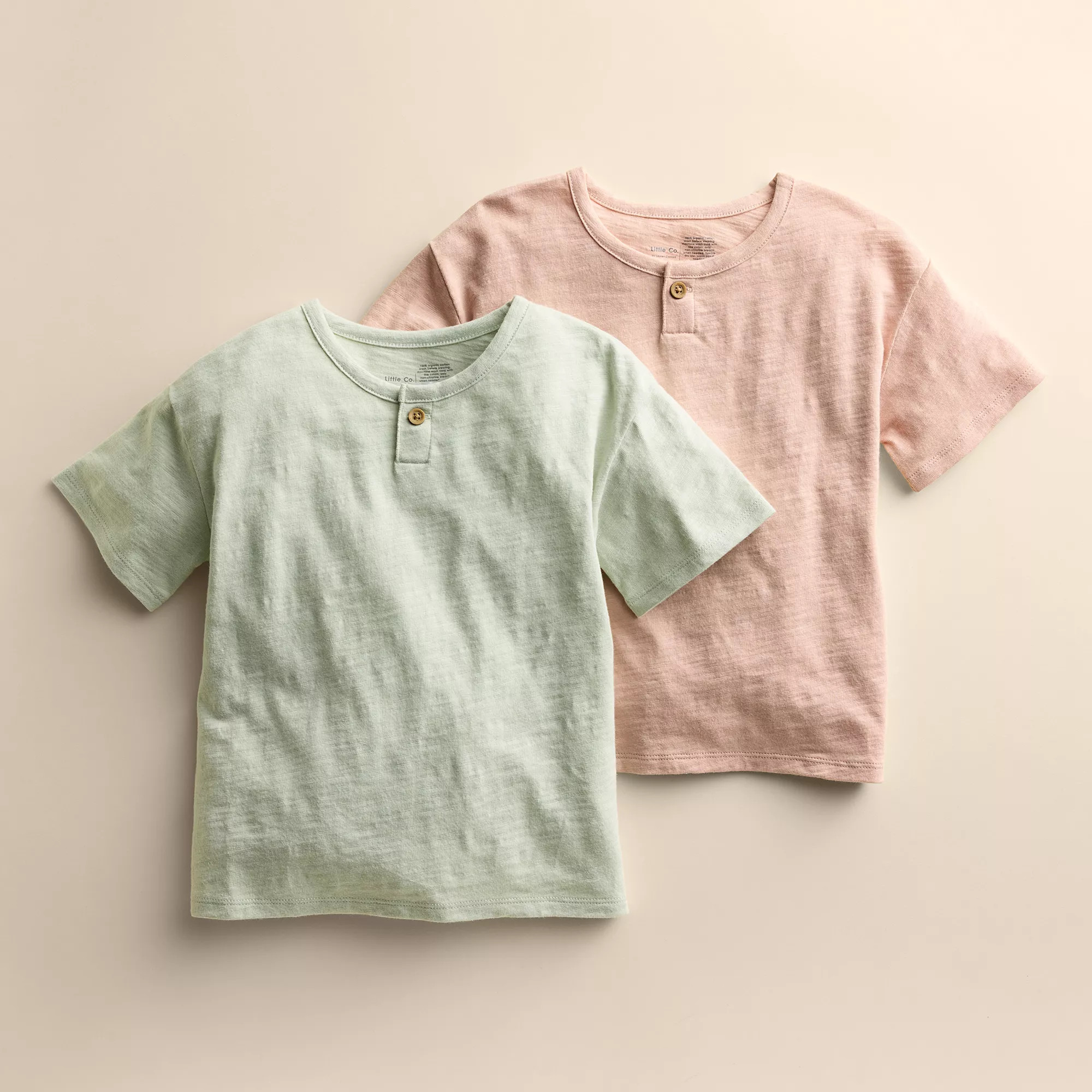 Kids 4-12 Little Co. by Lauren Conrad 2-Pack Organic Cotton Henley Tees | Kohl's