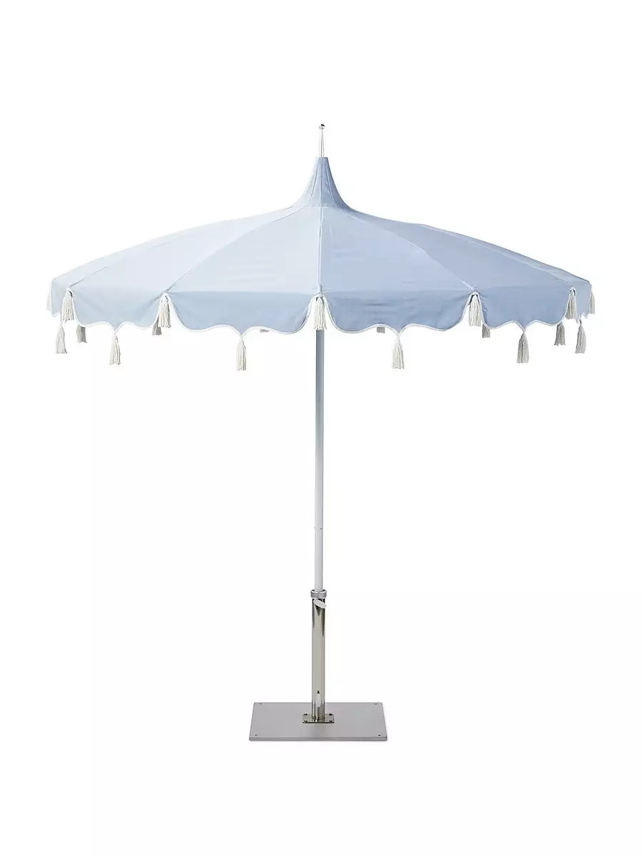 Alicante Tassel Umbrella | Serena and Lily