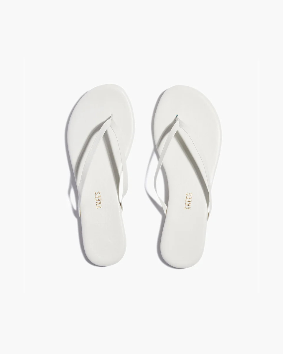 Lily Pigments in White | Flip-Flops | Women's Footwear | TKEES