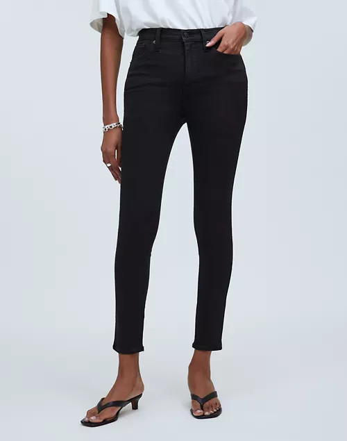 10" High-Rise Skinny Jeans in Black Frost | Madewell