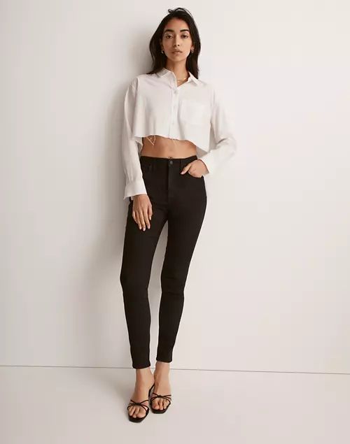 10" High-Rise Skinny Jeans in Black Frost | Madewell