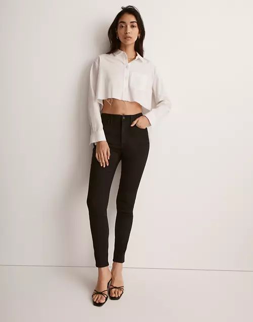 10" High-Rise Skinny Jeans in Black Frost | Madewell