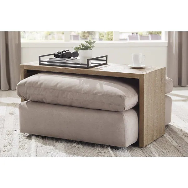 Waltleigh Over Ottoman Table - 47"W x 19"D x 24"H - Overstock - 35890720 | Bed Bath & Beyond