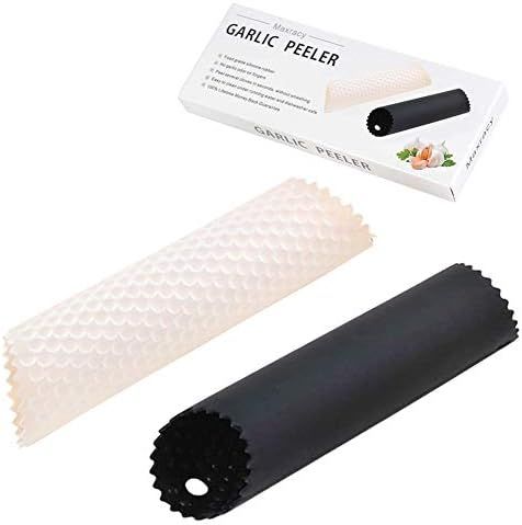 Maxracy 2 Set Silicone Garlic Peeler Easy Roller Tube Useful Garlic Odorfree Kitchen Tool (Black,... | Amazon (US)