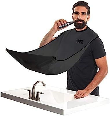 Beard Bib - Official BEARD KING Beard Catcher - Mens Grooming Cape For Shaping and Trimming - One... | Amazon (US)