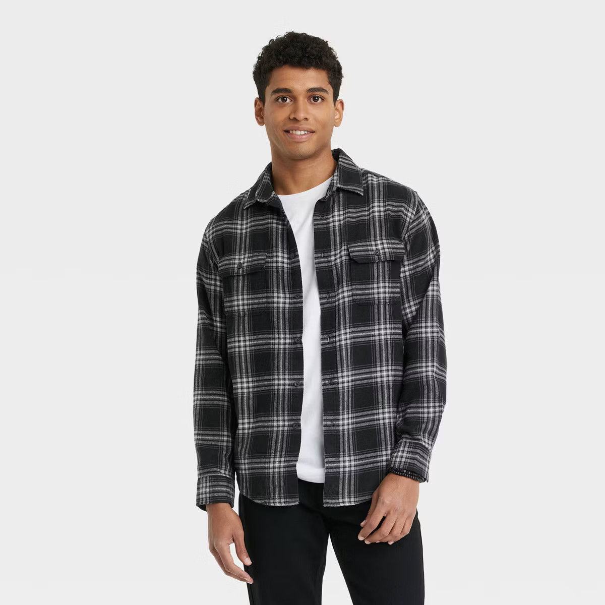 Men's Midweight Flannel Long Sleeve Button-Down Shirt - Goodfellow & Co™ | Target