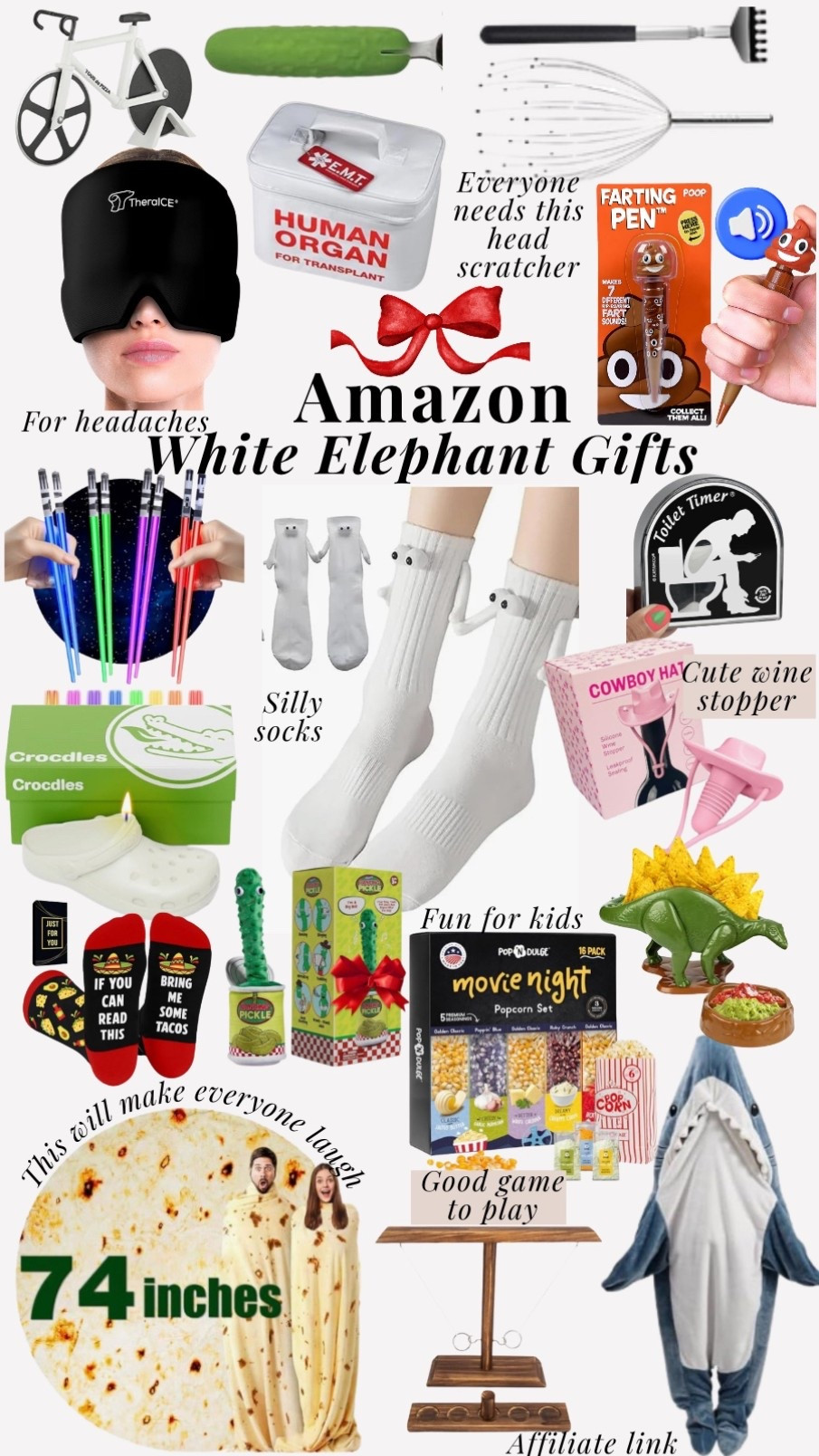 Amazon white elephant gifts 

#LTKGiftGuide #LTKHoliday #LTKFindsUnder100