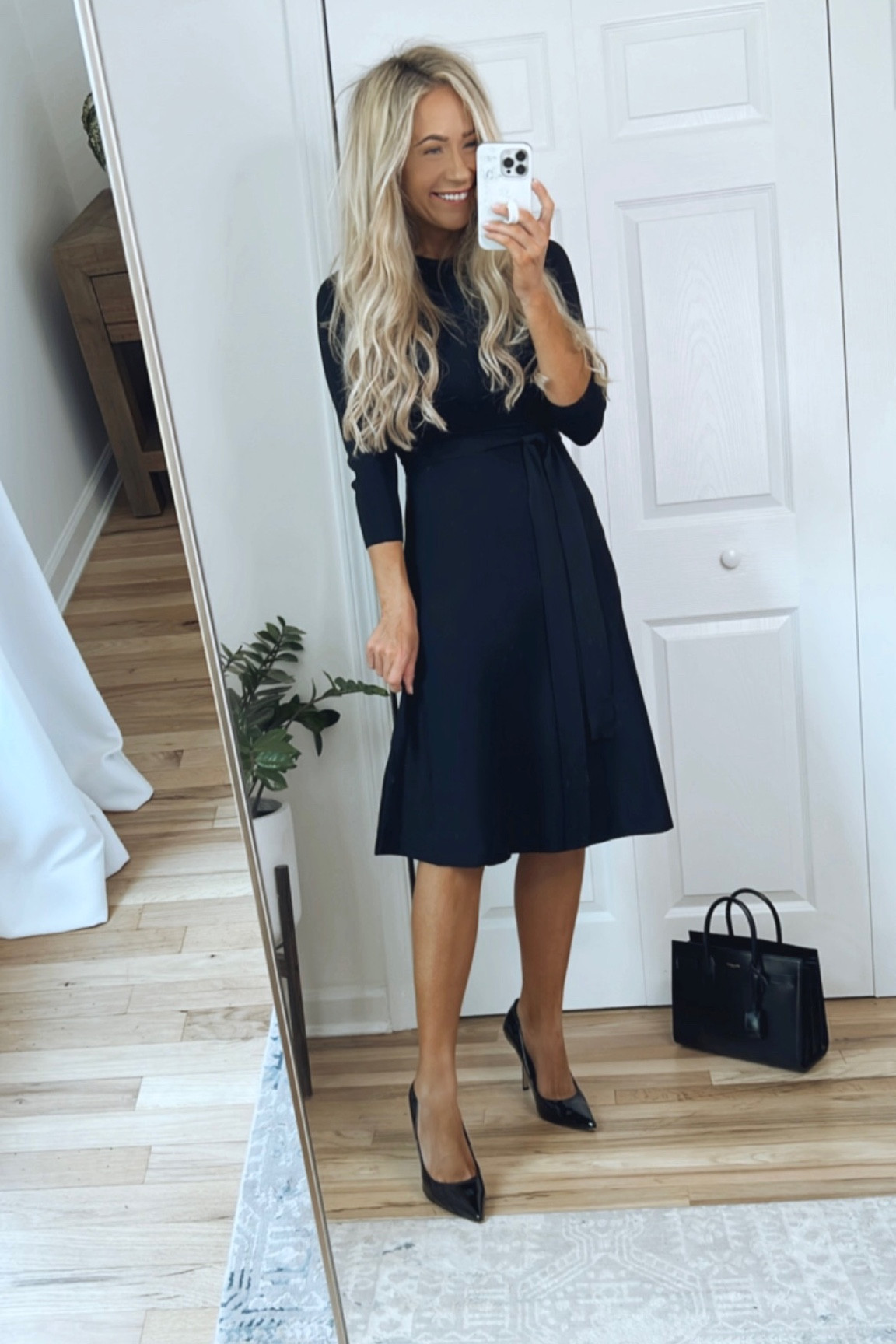 fit & flare sweater dress eliza j