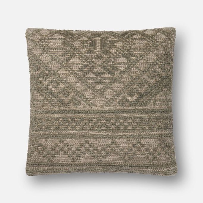 Green Cotton & Wool Pillow | Scout & Nimble