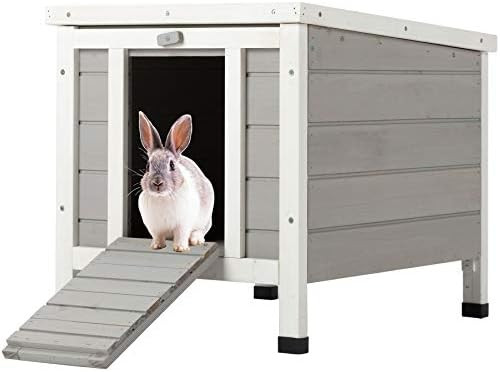 CO-Z Topnotch Weatherproof Indoor Outdoor Wooden Bunny Rabbit Hutch Cat Shelter Guinea Pig House | Amazon (US)