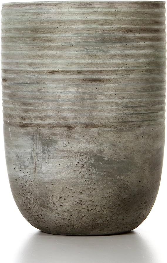 Hosley 7.5" Cement Mid Century Modern Grey Design Planter. Ideal Gift for Weddings Contemporary D... | Amazon (US)