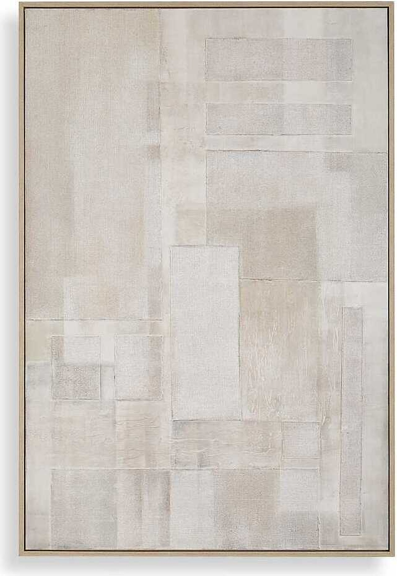 Erase Canvas Abstract Art In Gray and White | 1stopbedrooms