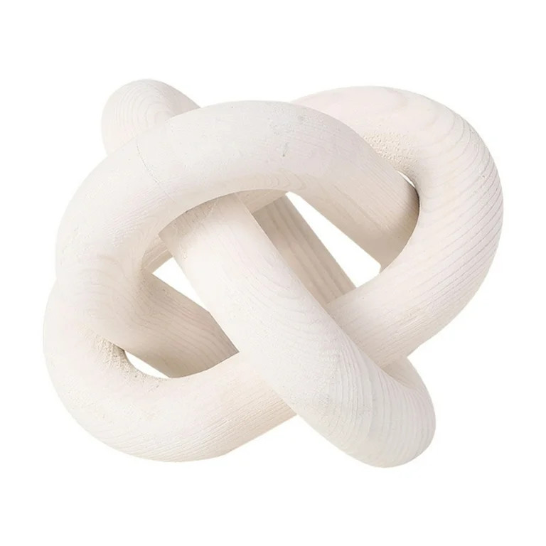 Wood Knot Decor Wood Chain Link Decor Knot Decorative Object for Coffee Table Decor Wood Chain fo... | Walmart (US)