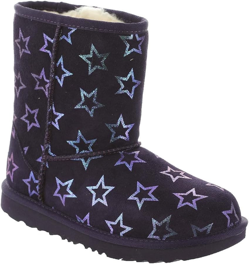 UGG Unisex-Child K Classic Ii Iridescent Stars Fashion Boot | Amazon (US)