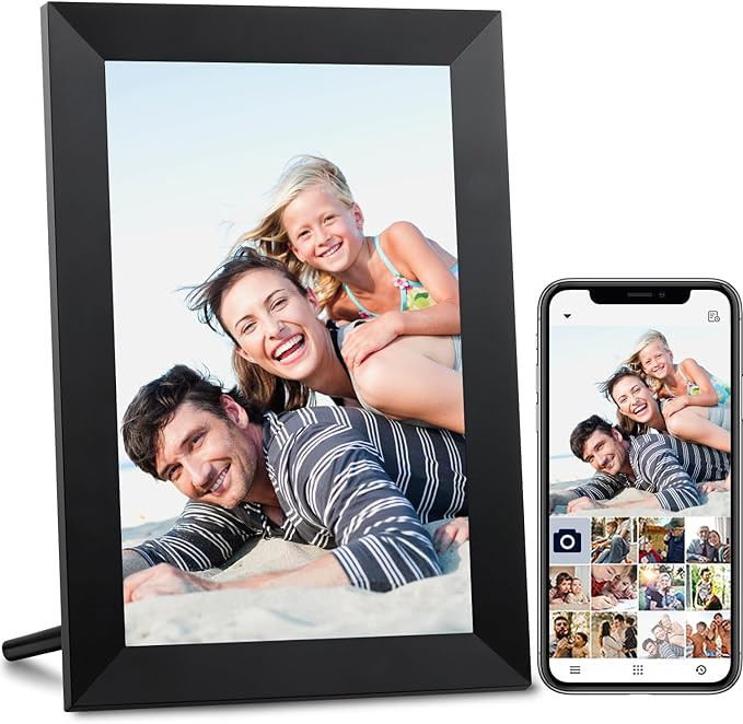 AEEZO 10.1 Inch WiFi Digital Picture Frame, IPS Touch Screen Smart Cloud Photo Frame with 32GB St... | Amazon (US)