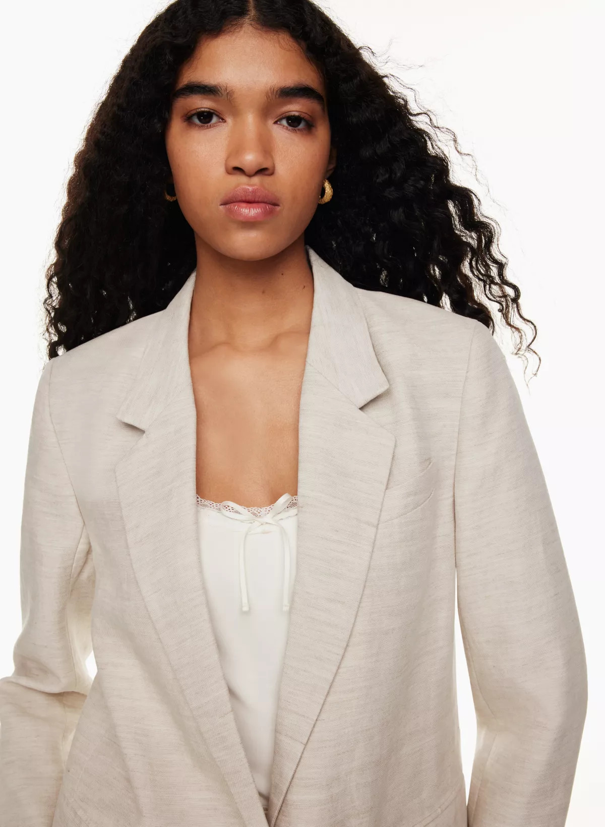 GENERATION LINEN BLAZER | Aritzia