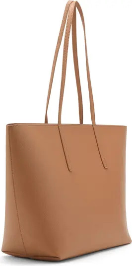 MANGO Double Handle Shopper Tote in Off White at Nordstrom | Nordstrom