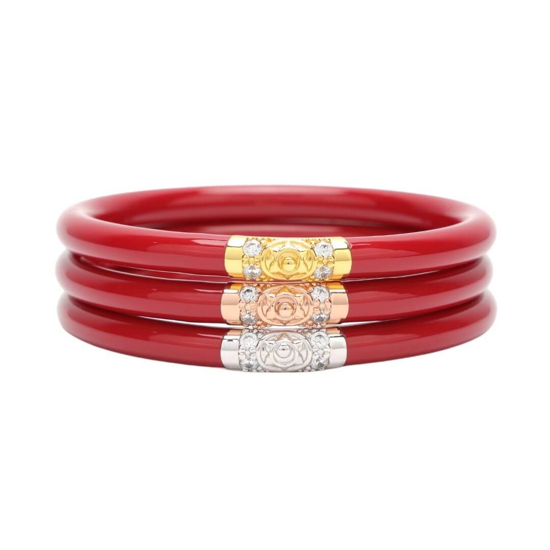 Three Kings All Weather Bangles® (AWB®) - Red | BuDhaGirl