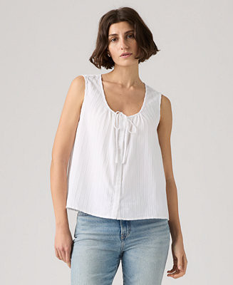 Women's Luella Sleeveless Tie-Neck Blouse | Macy's