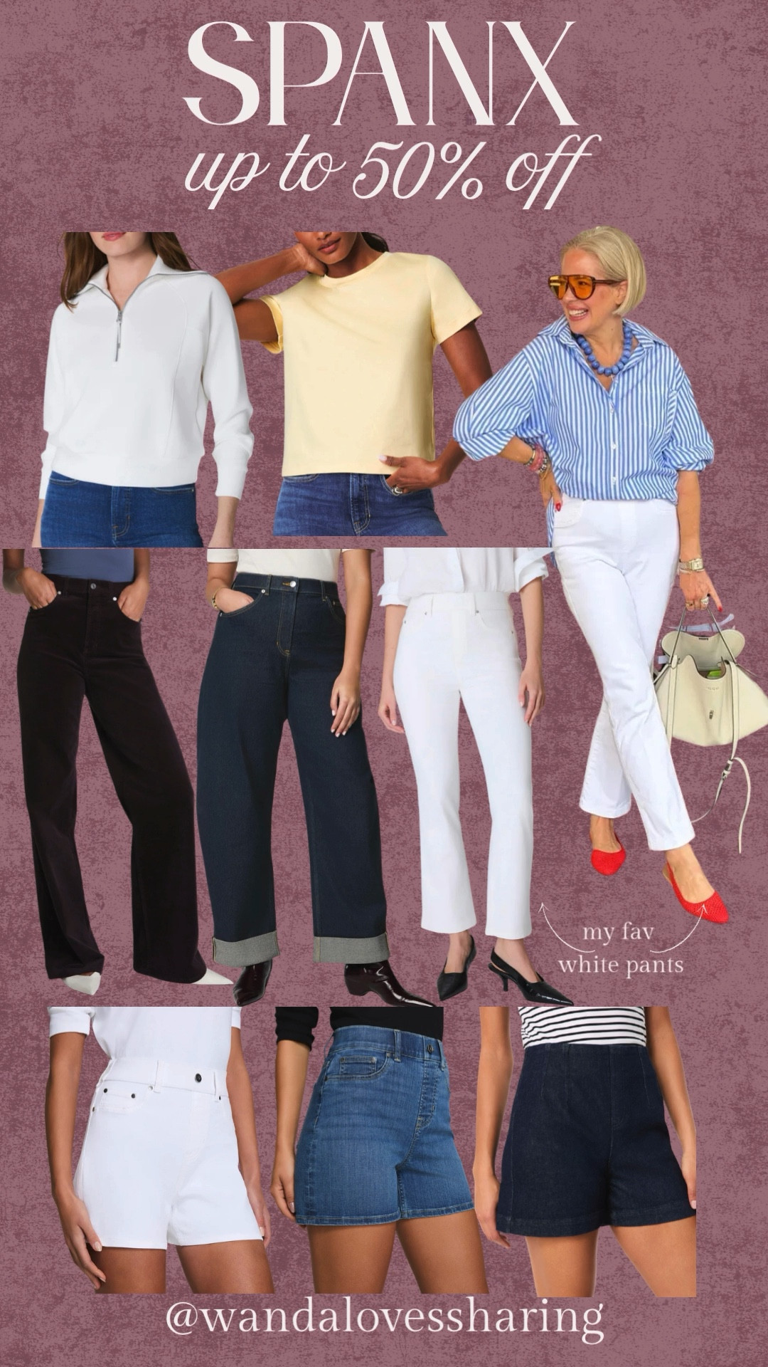 Spanx is having up to 50% off sale!! My favorite white pants are on sale too!!  Now’s the perfect time to shop! @Spanx 

#LTKgrwm #LTKSaleAlert #LTKootd