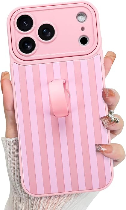 KANGHAR Compatible with iPhone 17 Pro Case 2025 Stripes -Pink | Amazon (US)