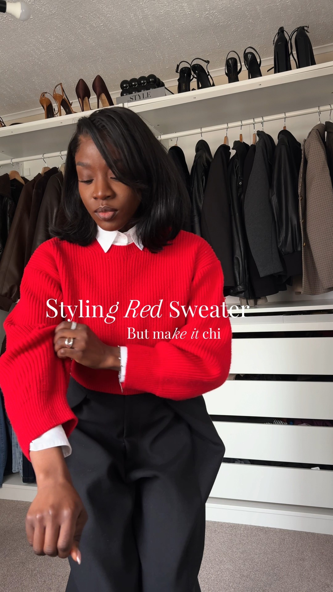 Office outfit - Red sweater 

#LTKFashionMonth #LTKuk #LTKwinter