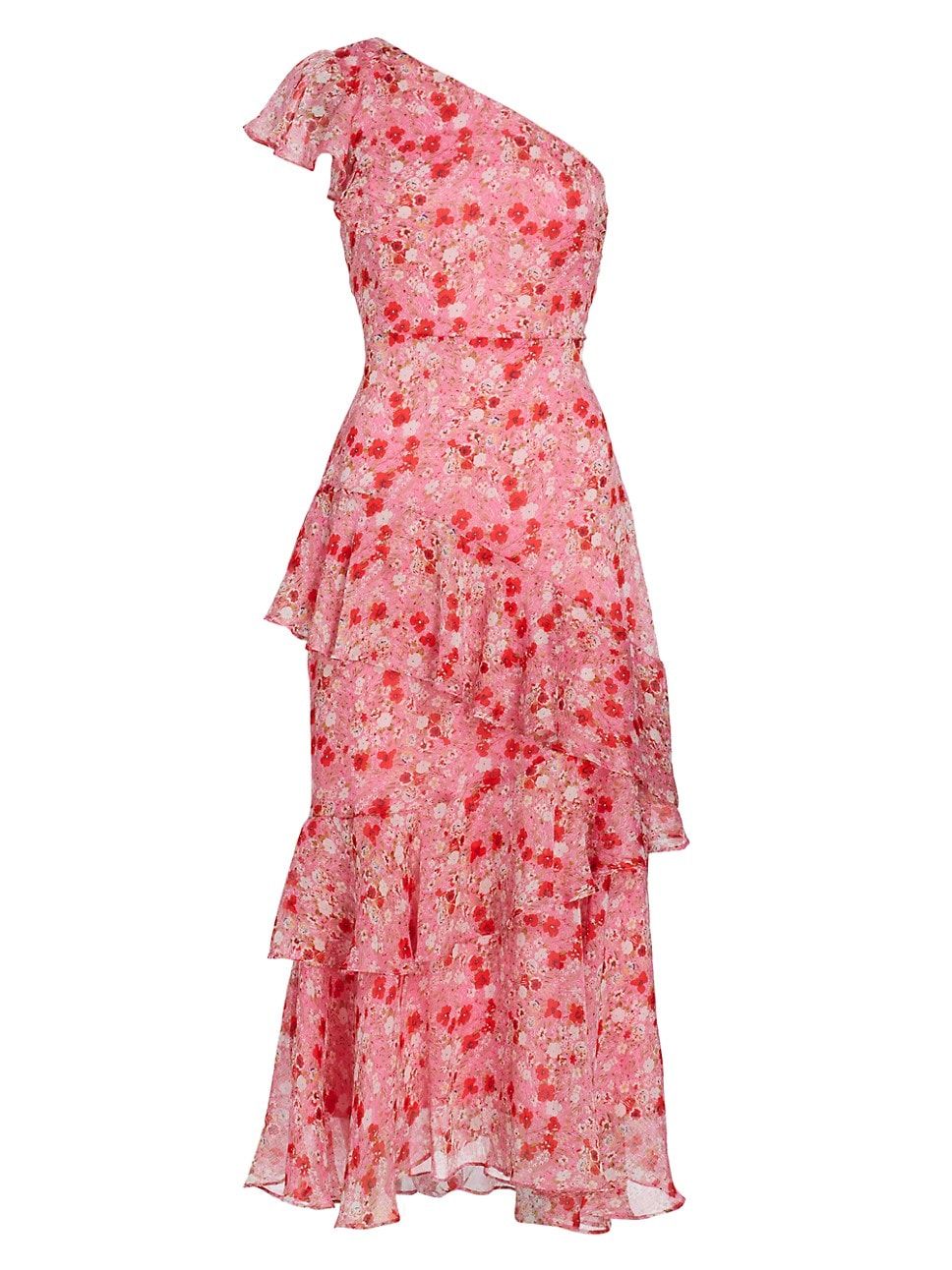 Victoriana Floral Ruffle Midi-Dress | Saks Fifth Avenue