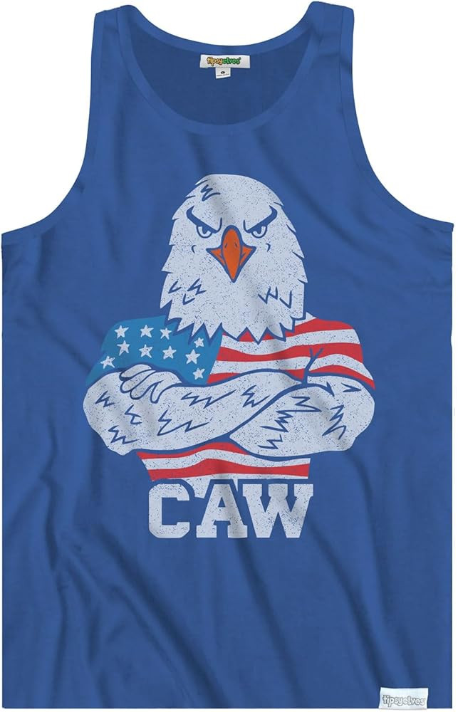 Tipsy Elves 4th of July Tank Tops Mens USA Sleeveless Shirts Retro Patriotic American Flag Tanks ... | Amazon (US)