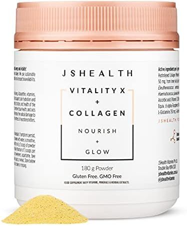 Amazon.com: JSHealth Vitamins Vitality X + Collagen - Beauty Powder Supplement with Aloe Vera Sil... | Amazon (US)
