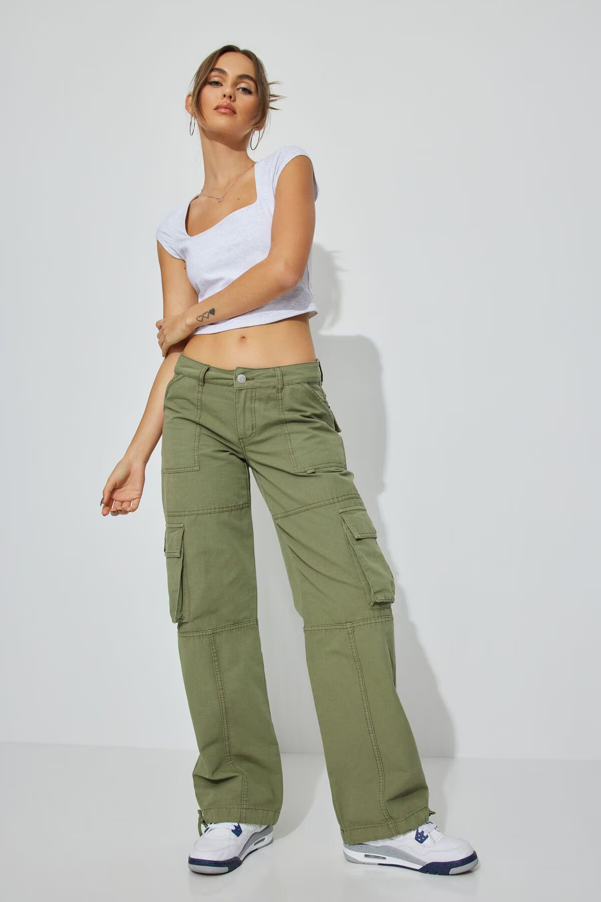 Low Rise Wide Cargo Pant | Garage Clothing