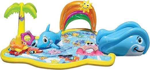 BANZAI Splish Splash Water Park JR, Length: 90 in, Width: 52 in, Height: 24 in, Junior Inflatable... | Amazon (US)