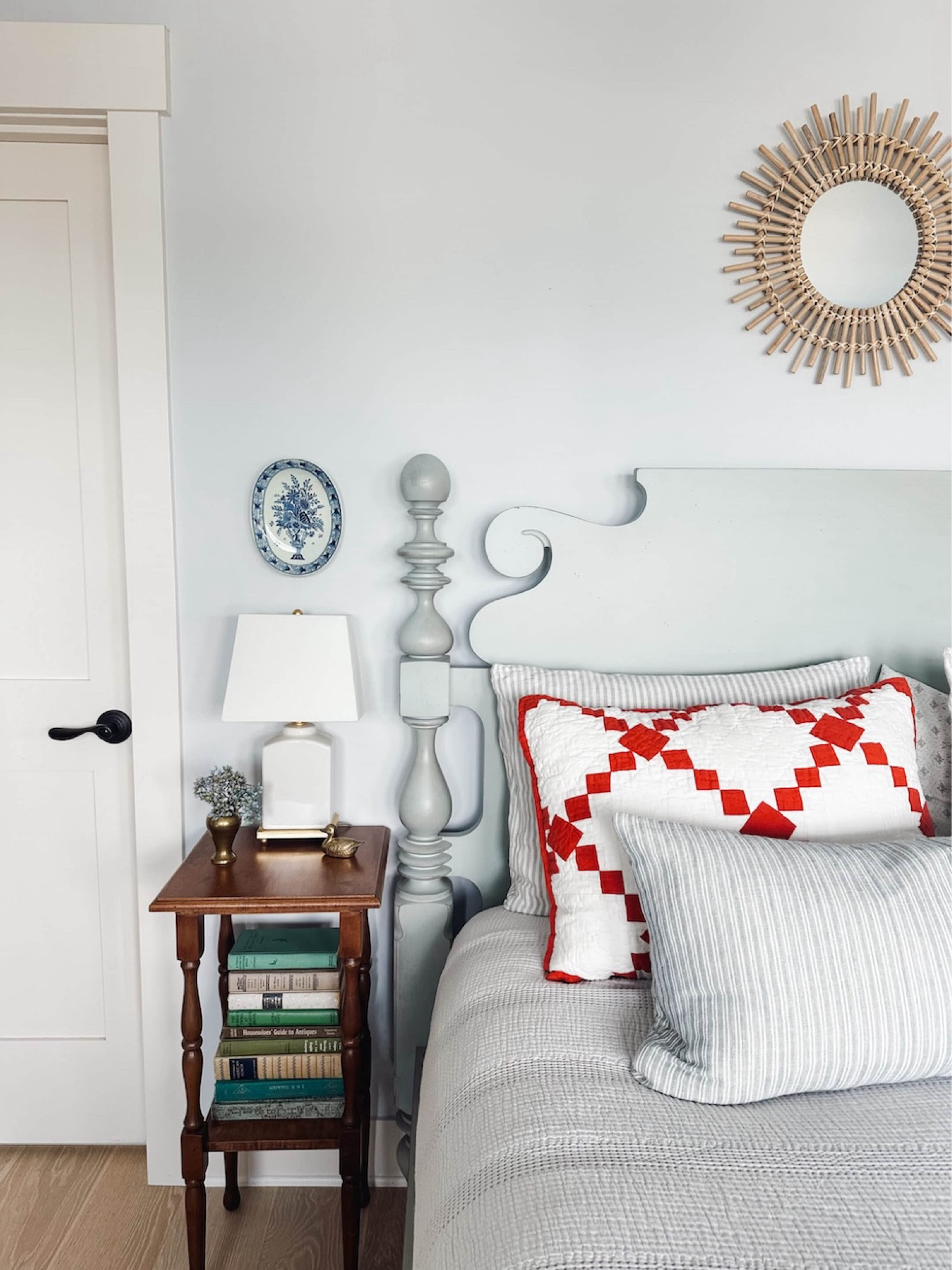 Mini lamp with square shade and matelasse coverlet - my bedroom 

#LTKSeasonal #LTKStyleTip #LTKHome
