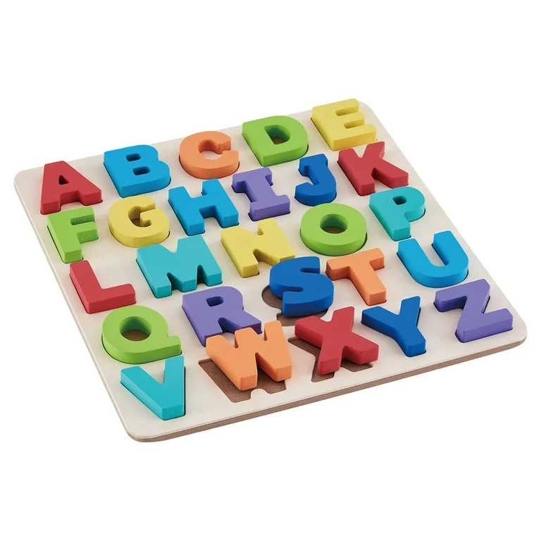Spark Create Imagine Wooden Alphabet Puzzle, Baby and Toddler Toys for Children Ages 18 Months | Walmart (US)