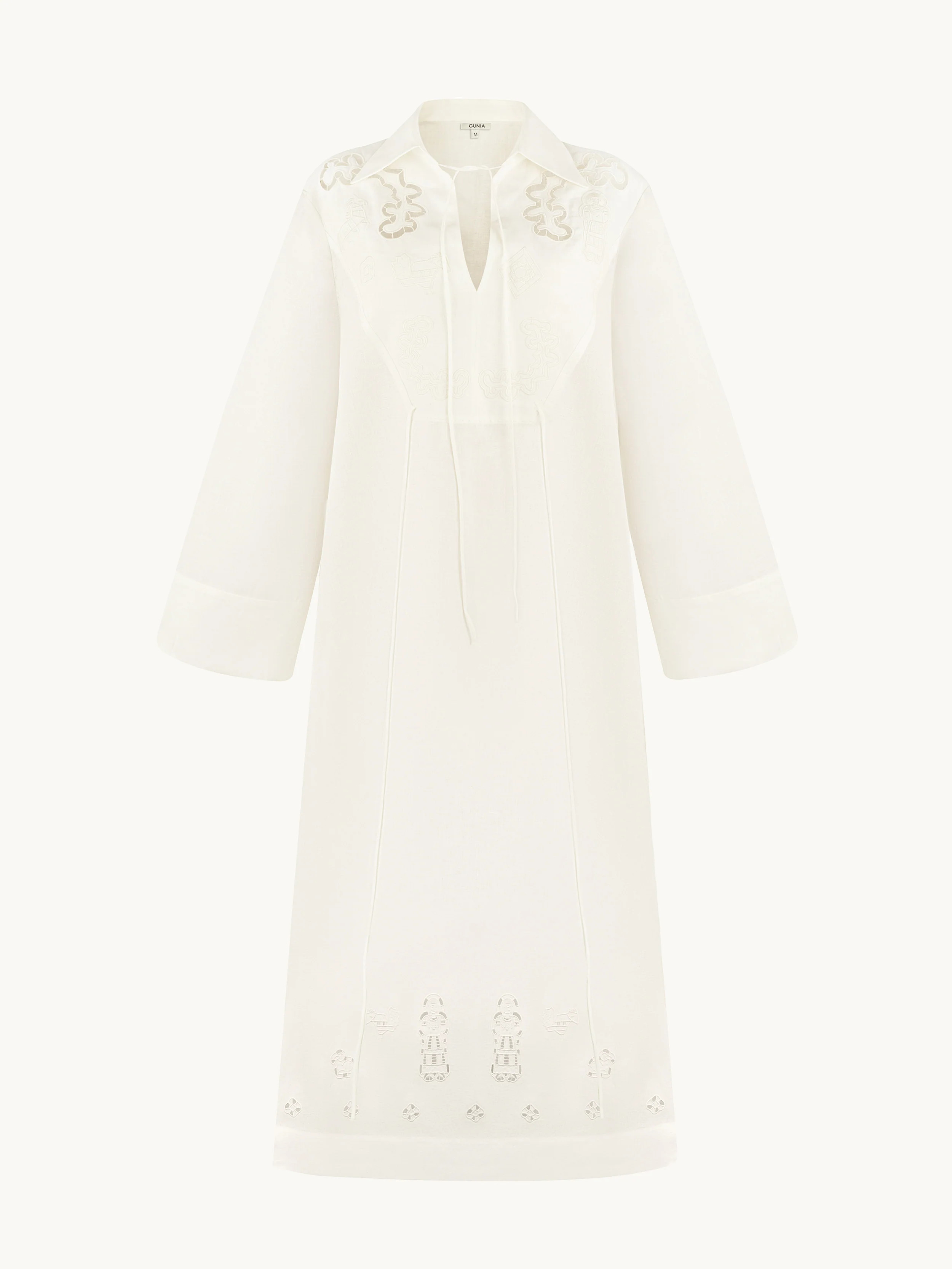 Onysiia Embroidered Linen Dress | goop