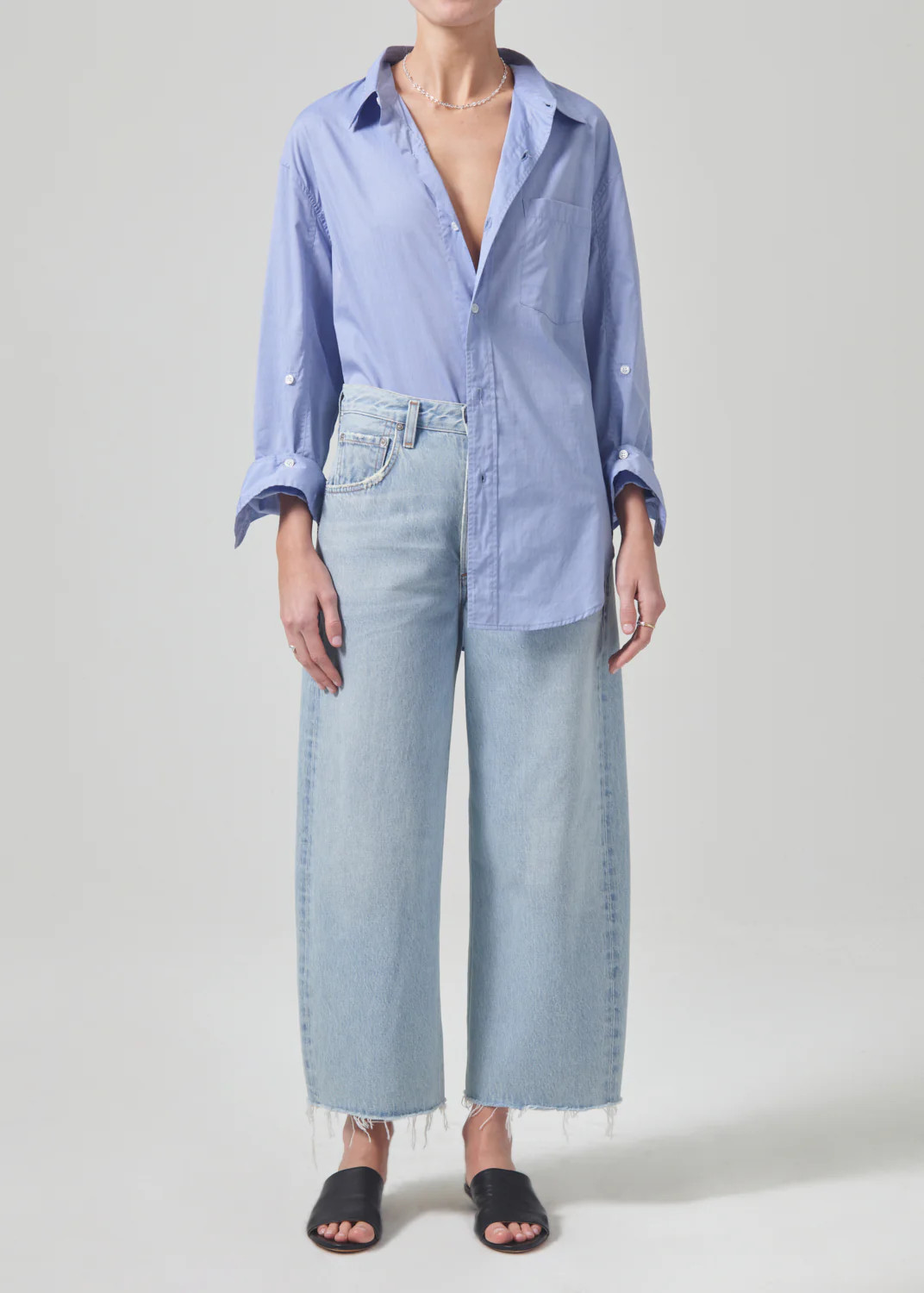 Ayla Raw Hem Crop in Freshwater | Citizens of Humanity