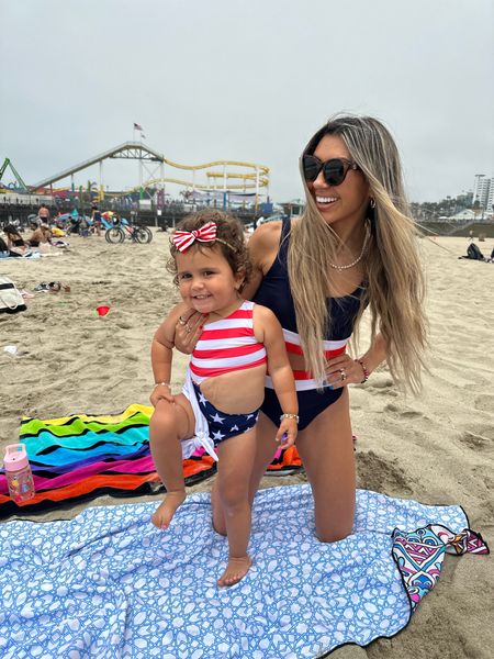 PROUD TO WEAR OUR red, white & blue🦋❤️‍🔥🐬🦀🌊🍉🪁 #fourthofjuly #letfreedomring #beachriot #majorsale #california #vacation #santamonica #santamonicapier 

#LTKsalealert #LTKswim #LTKfamily