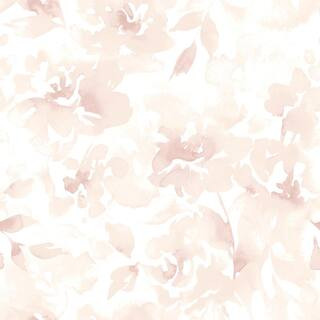 Pink Renewed Floral Non Woven Preium Paper Peel & Stick Matte Wallpaper Approx. 34.2 sq. ft | The Home Depot