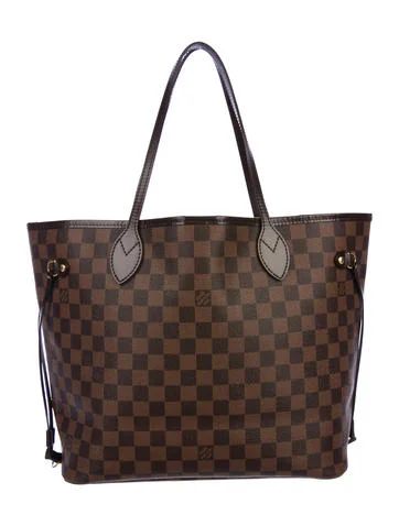 Damier Ebene Neverfull MM w/ Pouch | The Real Real, Inc.