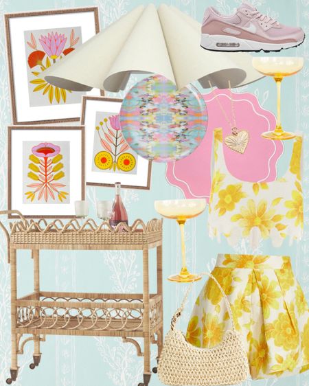 Weekly wishlist!
Rattan bar cart
Scalloped details
Pleated lamp shade
Pendant
Etsy home finds
Matching set
Summer clothes
Table linens
Tablescape 
Martini glasses
Sneakers
Melamine dinnerware 
Heart charm
Placemat
Botanical wall art
Grandmillennial style 
Raffia bag

#LTKhome #LTKstyletip #LTKFind
