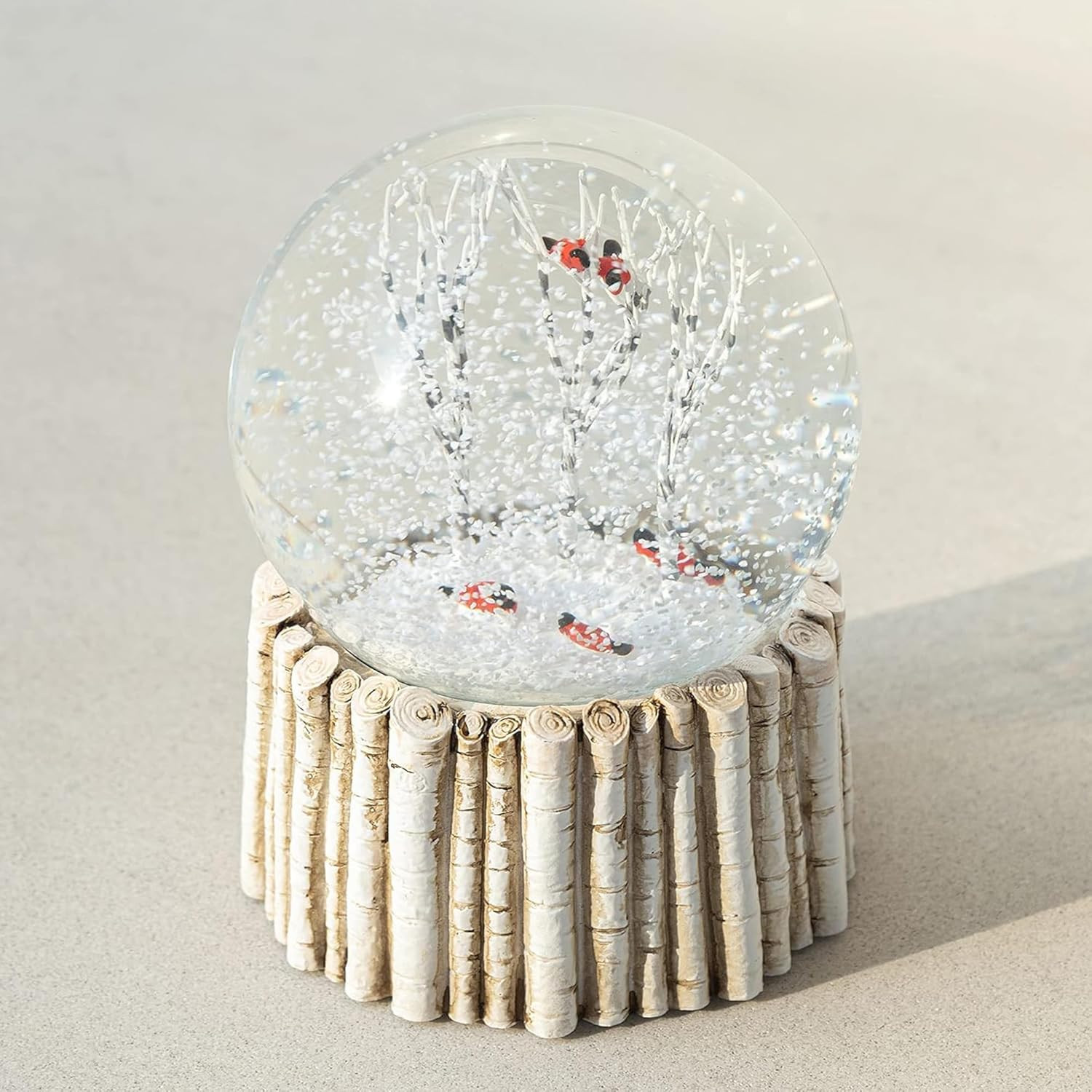 Christmas Snow Globes for Girls, 100MM Cardinal Snow Globes for Kids, Animal Red Bird Snowglobe f... | Amazon (US)