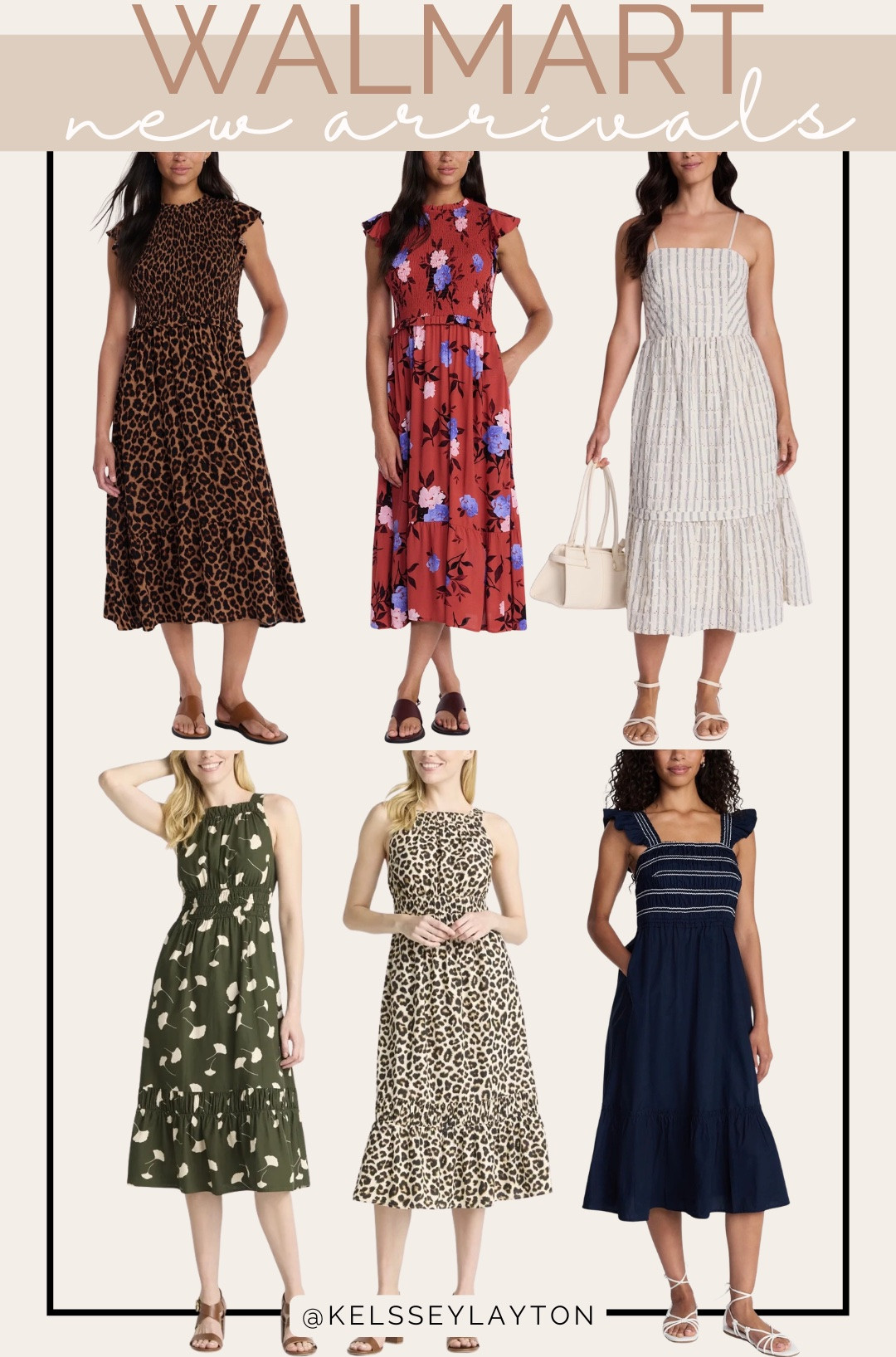 Walmart new arrival, time and tru midi dress

#LTKootd